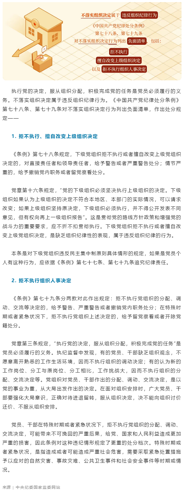 党纪学习教育丨对不落实组织决定行为的处分规定.png